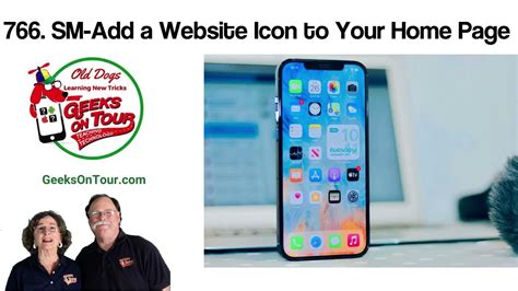 How to Add a Website Icon to a Phone's Home Page Tutorial.